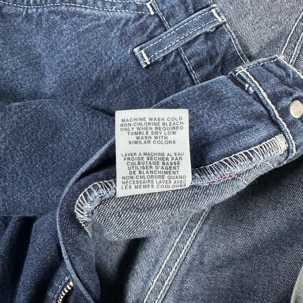 Vintage 90s Polo Jeans Co Ralph Lauren Carpenter Pants Mens 38x32 Blue Workwear - Picture 4 of 9